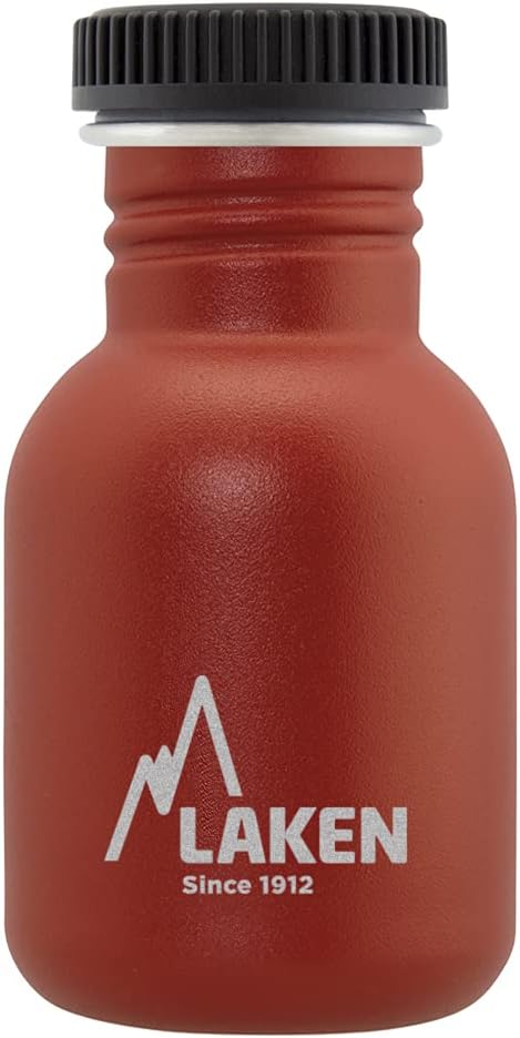 LAKEN Unisex - Adult Heavy Duty Stainless Steel Bottle 0.35L Red, 0.35