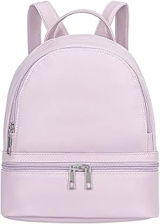 Cute Fashion Mini Backpack Leather for Women (Pink Purple)