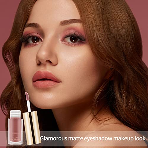 Boobeen Liquid Matte Eyeshadow, Long Lasting Waterproof Liquid Eyeshadow, Velvet Matte Cream Eyeshadow, Neutral Nude Eyeshadow Makeup #TOP2
