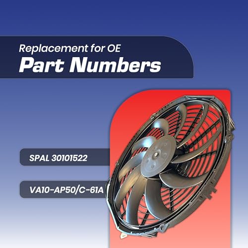 SPAL 30101522 12" Fan Puller Curved Blades 12 Volt High-Performance 1226 cfm VA10-AP50/C-61A by Spal - Image 2