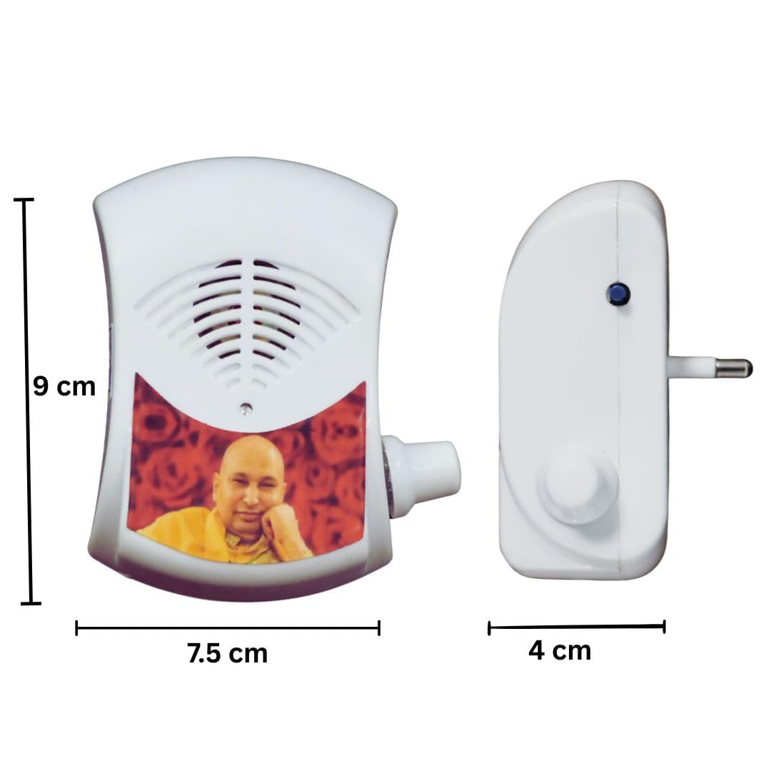 Chhatarpur Wale Guru ji Chanting Mantra Box Player for Prayer Mantra Device (220/240V AC Power) Continuous Chants Speaker Jaap Meditation