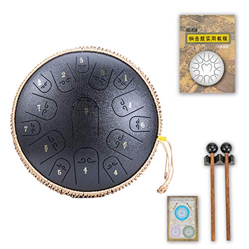 motifa língua aço – 35,5 cm – língua 35,5 cm – mão – Instrumento percussão com marretas para meditaç