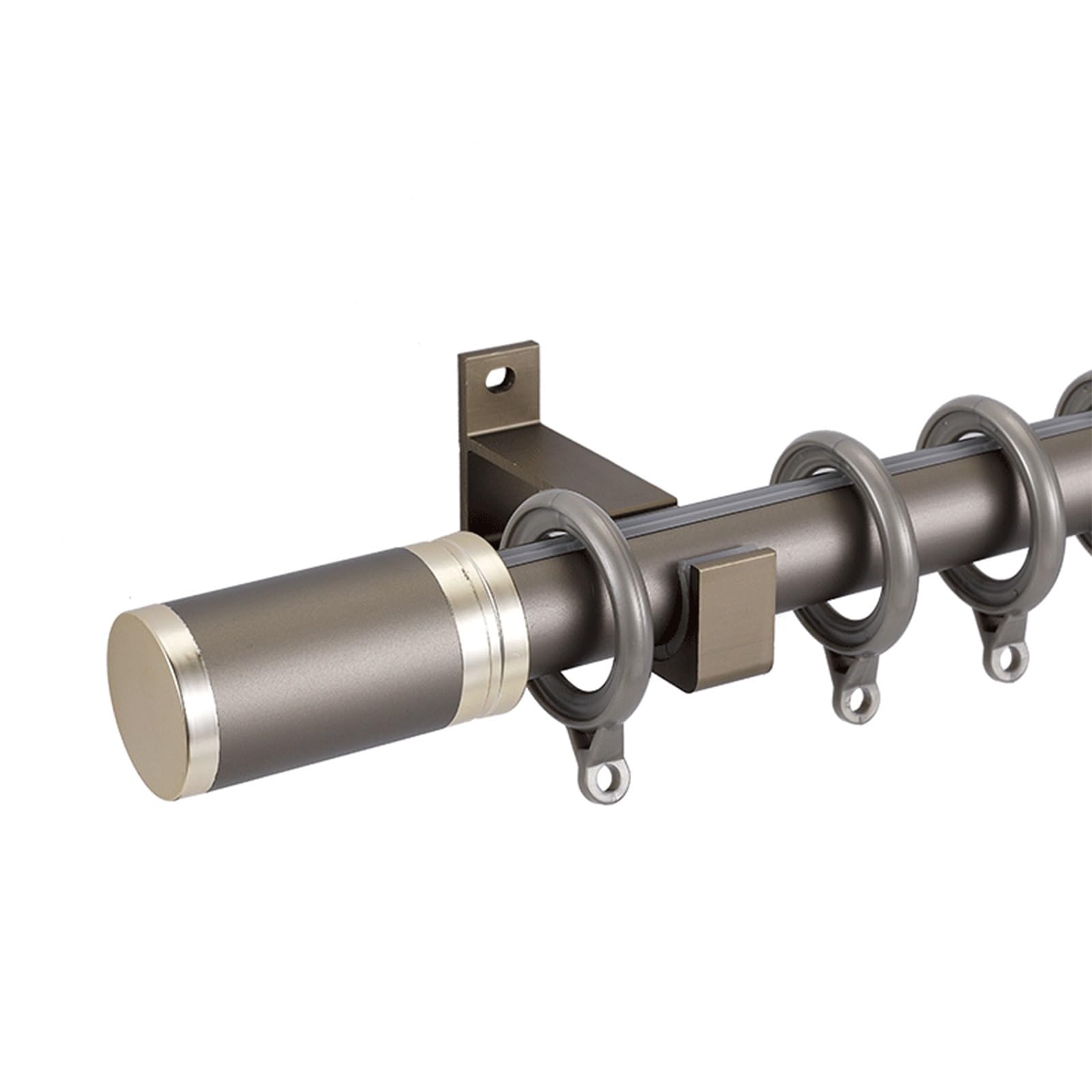 Tringle à rideaux en métal 135 cm robuste anti-affaissement pour porte coulissante