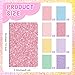 24 Pcs Glitter Mini Pocket Notepads for Kid Party Favor 6 Style Cute Notebook 32 Page 5 x 3 Inch Lined Paper Travel Writing Prism Journals for Women Birthday Back to School Gifts(Pastel Color)