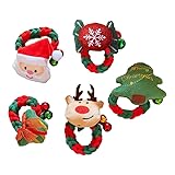 【2024年クリスマス飾り】クリスマス ヘア ネクタイ プレゼント シカ クリスマスツリー サンタクロース キャンディー ヘアアクセサリー ゴム紐 レディース 子供 クリスマス 小道具 ハロウィン雰囲気満々 髪飾り 小物 （5点セット）