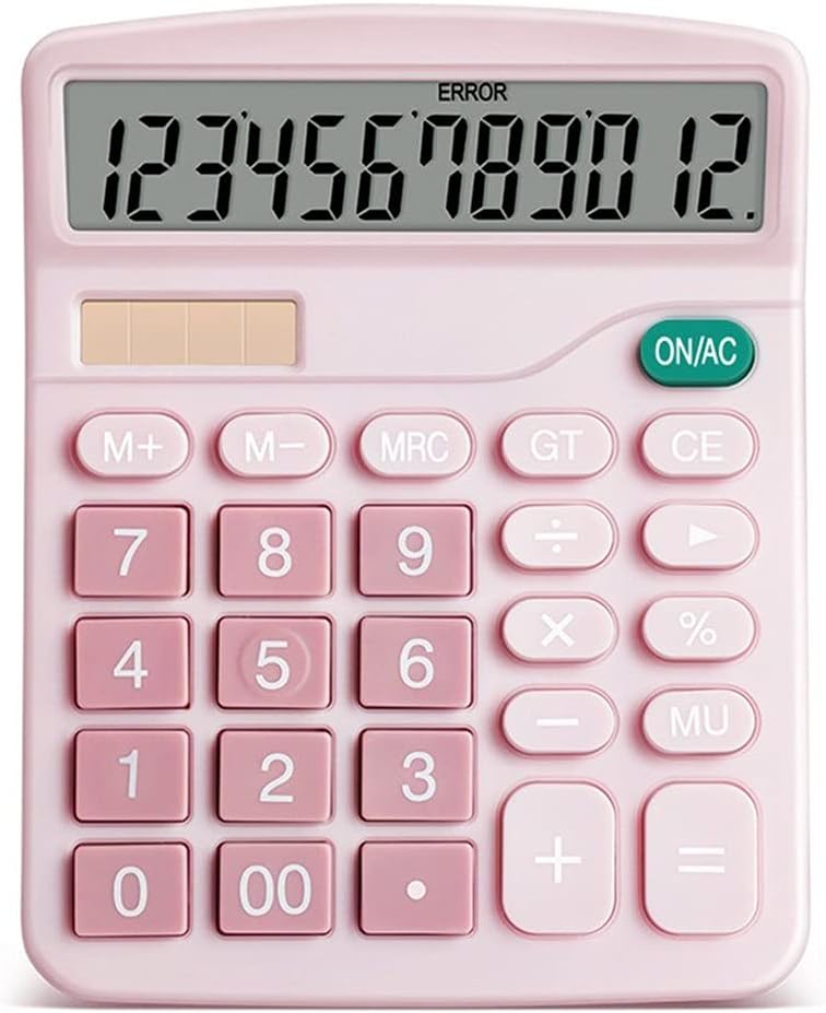 Digital Scientific Calculator 12-Digit Desk Solar Financial Business Accounting Tool