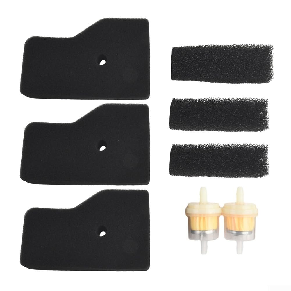 For Honda EU20i EU22i Generator Air Filter Maintenance Kit with 3 Sponge Inner Filters 3 Metal Outer Covers 2 Plastic Fuel Filters