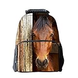 dunkelbraunes pferd rasse Klassisches und raffiniertes Design. Verstellbare S-geschwungene Riemen entlasten Stress von den Schultern, verdicken atmungsaktives Band, bequem zu tragen.