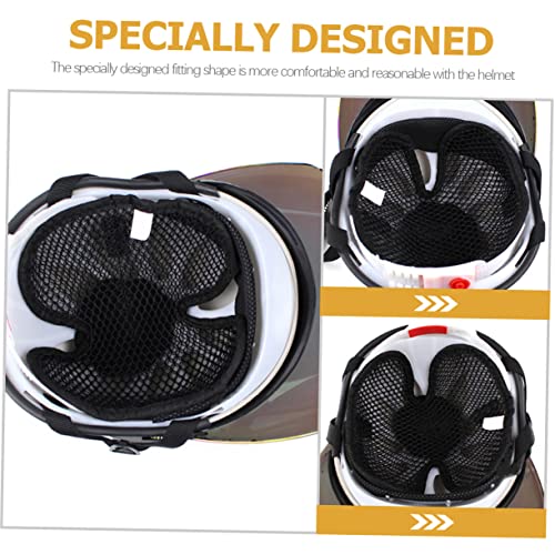 Almohadilla transpirable para casco de montar con forro interior de nylon en pack de 4 7