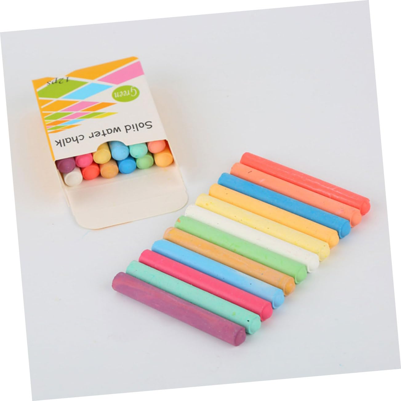 STOBOK 36pezzi Gessetti Colorati Solubili Per Lavagna Senza Polvere Leggeri e Sicuri Per Insegnamento e Pittura Per Scuole e Attività Creative