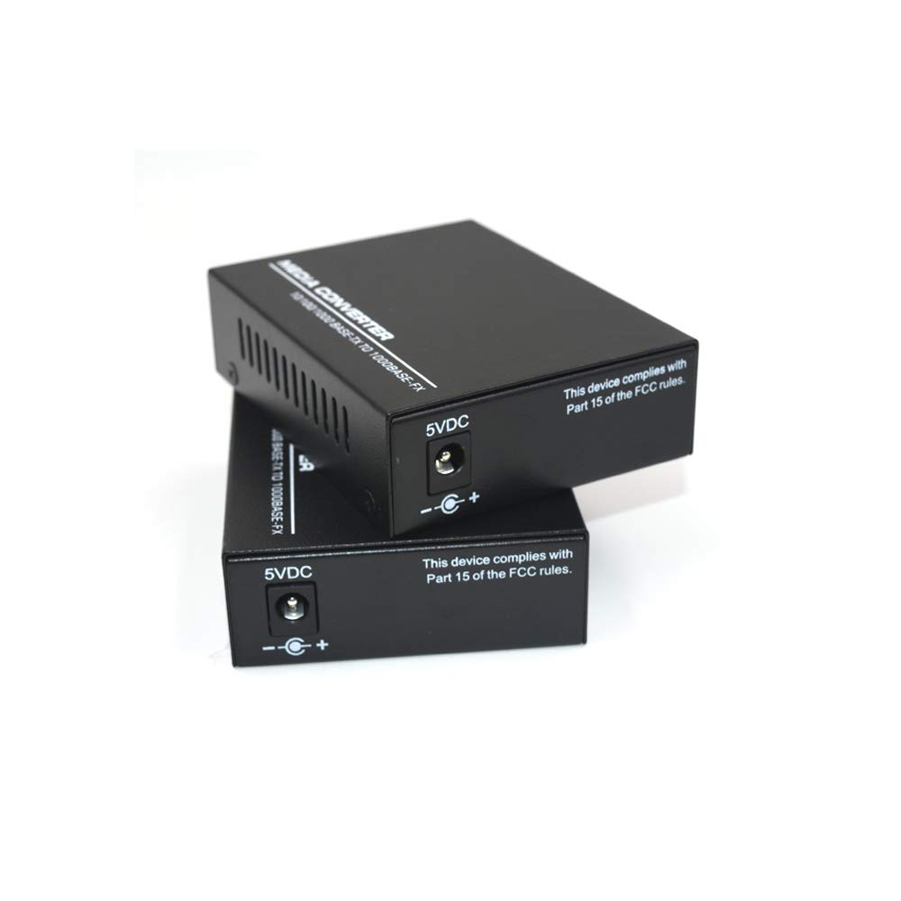 Convertisseur de média Gigabit Ethernet SC, une paire de 10/100/1000 m RJ45 vers 1000 m fibre monomode bidirectionnelle jusqu'à 20 km