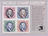 US Stamps - 1989 World Stamp Expo '89 - 4 Stamp Souvenir Sheet - #2433 by USPS