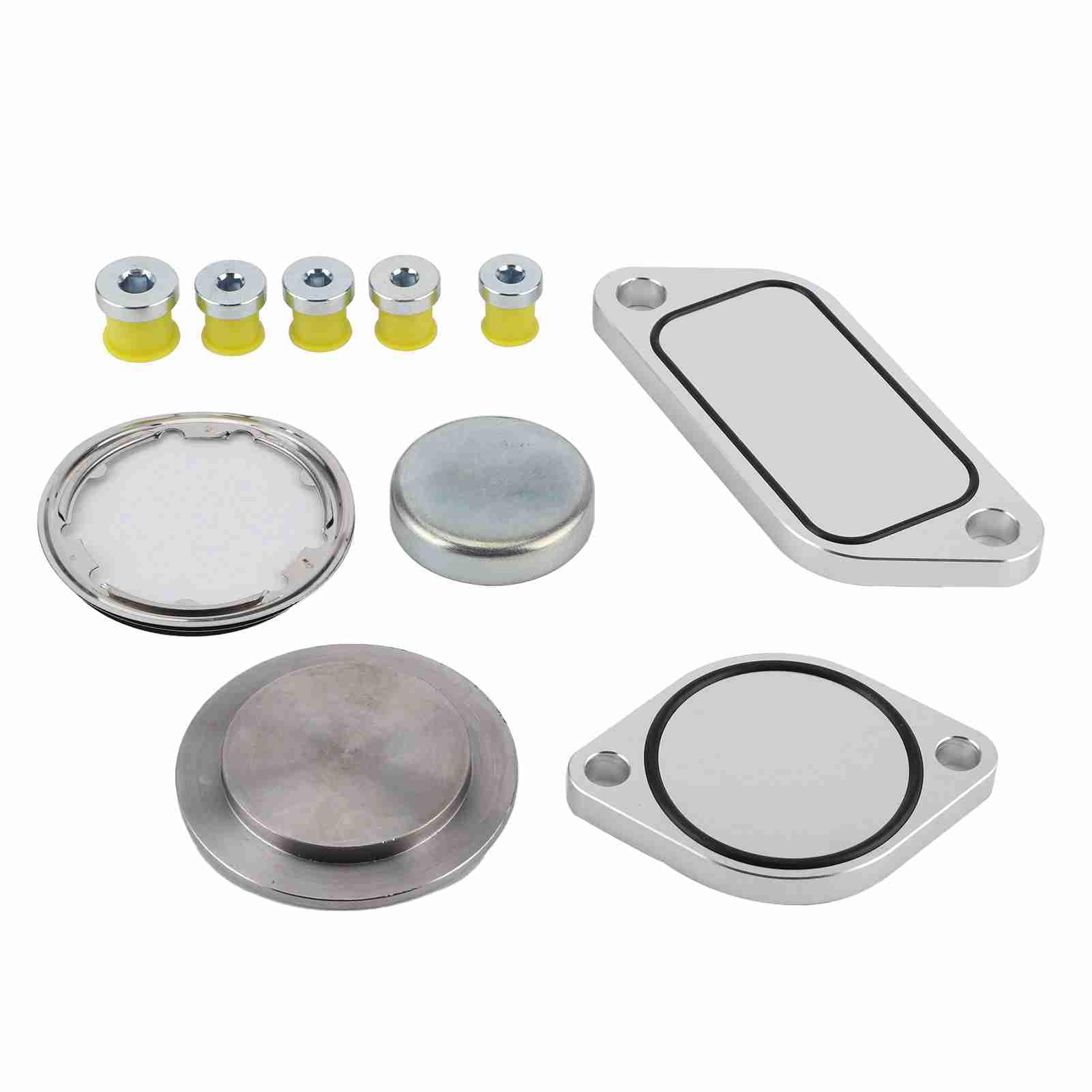 Akozon Zestaw Wtyków EGR 5 Sztuk Uszczelek Gumowych z Aluminium dla ISX 15