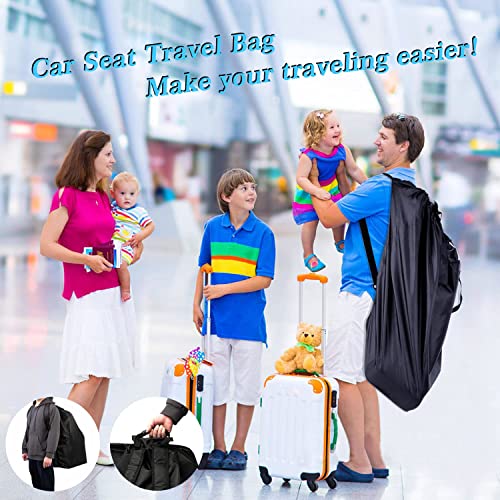 شنطة سفر كبيرة لمقعد السيارة، غطاء عربة اطفال مبطن قابل للتعديل لفحص بوابة الطائرة، شنطة منظمة للسفر الجوي معززة ومقاومة للماء، شنطة ظهر عالمية لحمل الرضع، مقعد السيارة / الداعم