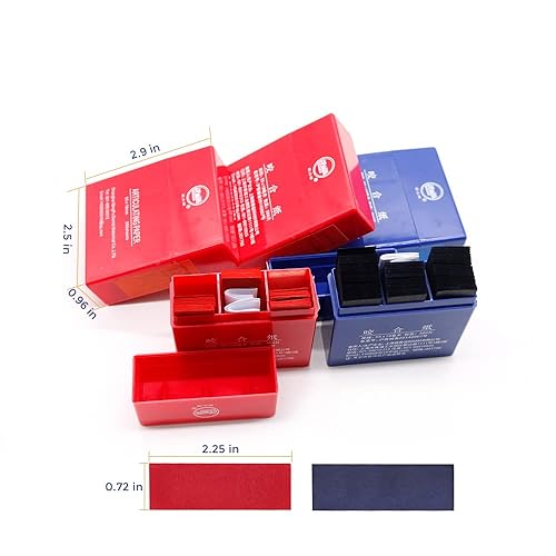 Miniatura 10 de Papel articulado dental 300 tiras en dispensador de plástico Película de 100 micrones de doble cara 2.165 x 0.709 x 0.004 in para ajustes oclusales