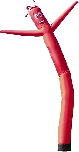 Miniatura 10 de Tubo inflable de color rosa intenso de 20 pies de alto para hombre, marioneta para bailar y agitar, para exteriores (solo accesorio para títeres)