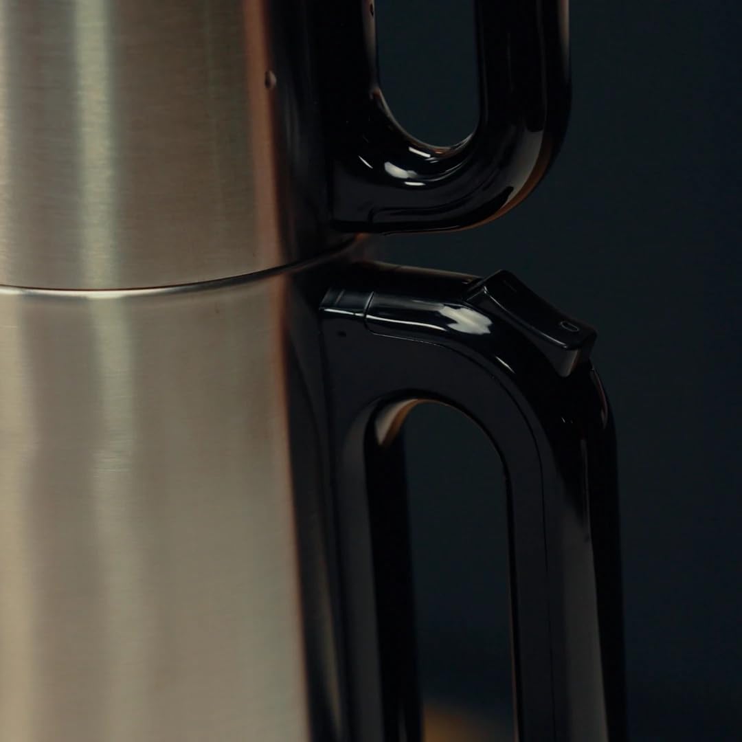 Dem Efendi Teekocher – 2,0L + 1,0L, 1800W, Edelstahl Teemaschine, Warmhaltefunktion, 360° Basis, Türkischer Teekocher
