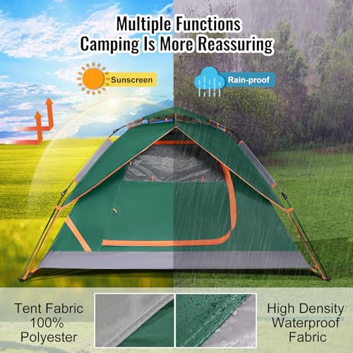VXVGER Camping Tent Instant Pop Up Dome 2-3 Person Automatic Waterproof Tent の商品画像 2