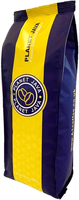 Planet Java Decaf Smooth Roast Coffee Beans (1kg) - Roasted in Small Batches in The UK - Espresso Blend for All Coffee Machines