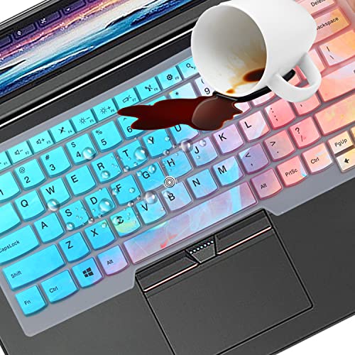 Image of Keyboard Cover for 14 inch Lenovo Thinkpad T14 Gen 2 /1, E14 Gen 4 /3 /2, T14s Gen 3 /2 /1, L14 Gen 3 /2, Thinkpad T490 T495 T480 T480S T470, ThinkPad P14s, X1 Carbon 8th /7th /6th, Thinkpad X1 Extreme Gen 1 2 3