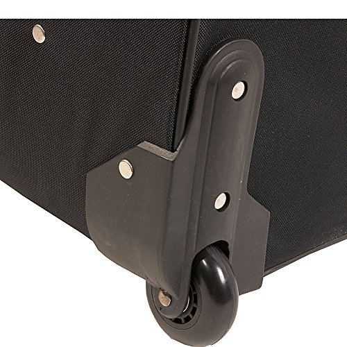 Traveler's Choice Unisex-Adult Amsterdam Softside 2-Tone Fabric Expandable Rolling Upright, Travel Suitcase Luggage With Wheels, Gray, Carry-On 21-Inch #TOP3