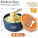 AI LOVE PEACE Ramen Bowl, 40 oz Microwaveable Noodle Cooker for Ramen, Pho, Soup, and Pasta, Dishwasher Safe and Portable, Ideal for Home, Office, Dorm, or Gift (Orange)