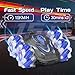 New Gesture Sensing RC Stunt Car with Lights Music, Hand Gesture Remote Control Car 360° Spins Double Side Controlled RC Car Birthday Gifts Toys for 6-12 Years Old Boys