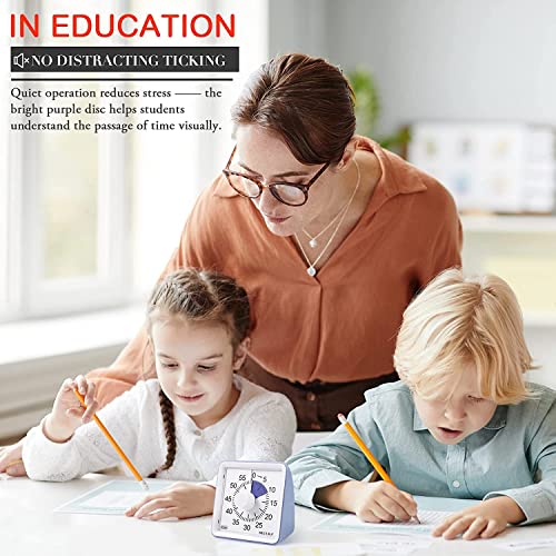 Secura 60-Minute Visual Timer, Classroom Classroom Timer, Countdown Timer For Kids And Adults, Time Management Tool For Teaching (Purple & Purple) #TOP3