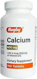 럭비 칼슘 600mg, 비타민 D3 5mcg 함유 150정