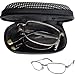 Produktbild caripe Damen Herren Lesebrille Brille kompakt faltbar klappbar + Brillen-Etui - M118-1,0-1,5-2,0-2,5-3,0 (silber + 3,0 dpt)