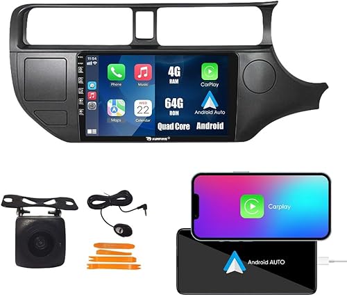 Miniatura 69 de Kunfine Coche Android Navegación Estéreo GPS Radio Reverse Cámara Pantalla 9 "IPS Pantalla Táctil Headunit Tablet Pad Media Player para Kia Rio