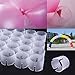 yueton Pack of 50 Decorative Decor Balloon Rings Balloon Arch Folder Convenient Clip Multiple Accessories (Balloon Clip only,Others not Included)