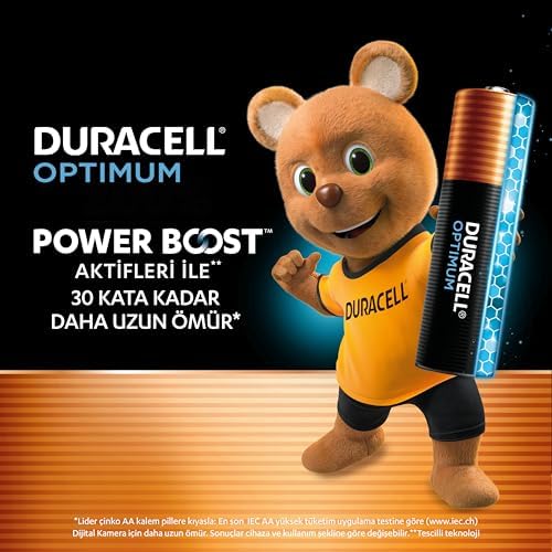 Duracell Optimum AA Alkalin Kalem Pil (8'li Paket) 1,5V - LR6 MX1500 - Görsel 2
