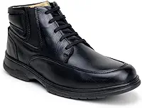 Bota Coturno Masculina Capiau Couro Legítimo Anatomic Comfort Gel | Sola Flexível Costurada, Ideal para Trabalho e Dia a Dia