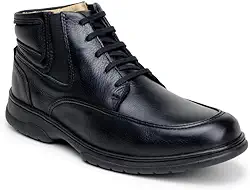 Bota Coturno Masculina Capiau Couro Legítimo Anatomic Comfort Gel | Sola Flexível Costurada, Ideal para Trabalho e Dia a Dia