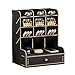 Produktbild Schreibtisch-Organizer aus Holz, multifunktionale Schublade, Schreibwaren, Schreibtisch-Aufbewahrungsbox, Stifthalter für Zuhause, Büro und Schule Schwarz