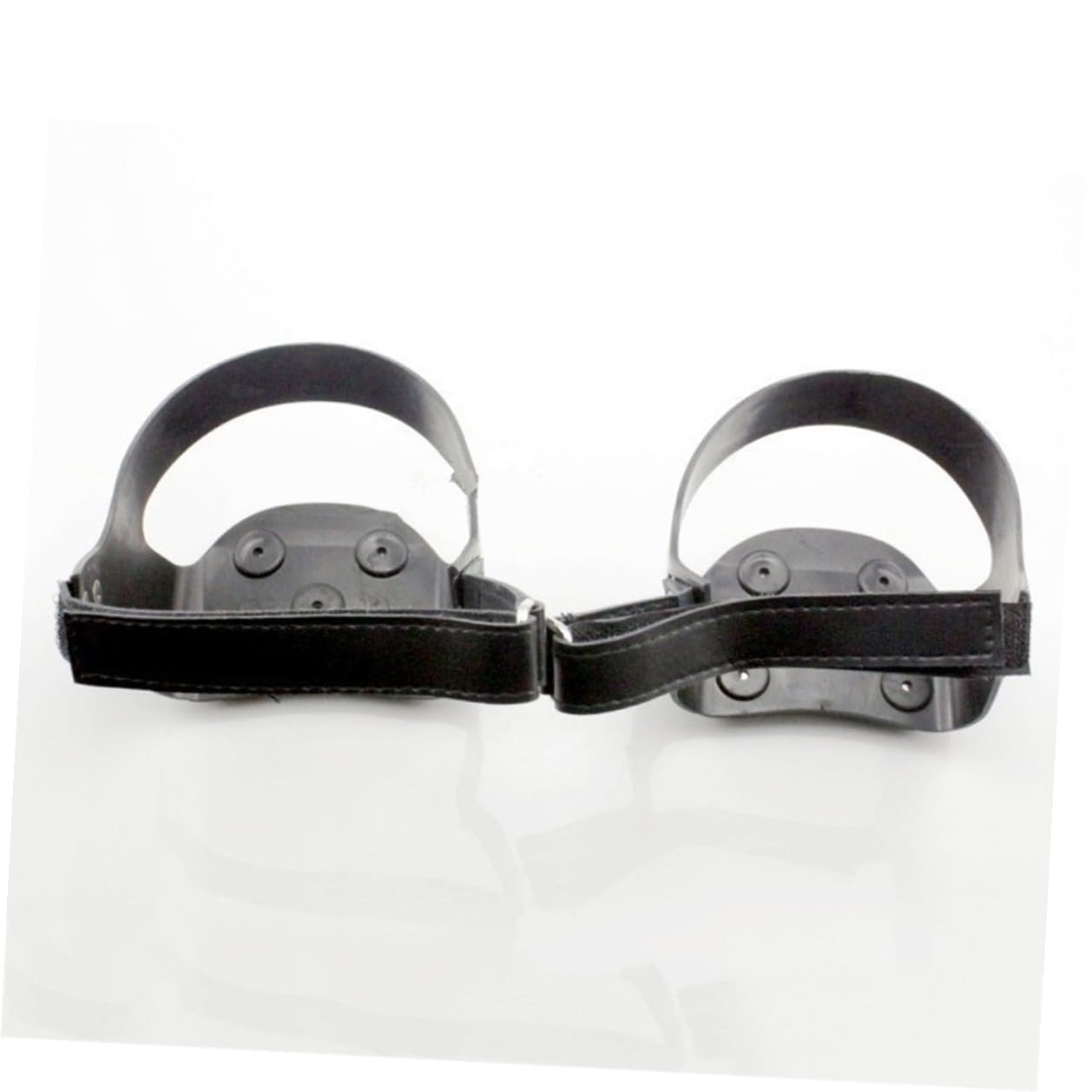 Ramponi da Ghiaccio 4 Denti in Silicone Nero per Calzature | 1 Paio, Striscia Riflettente, Suola a Lunga Durata, Trazione su Ghiaccio e Neve, Uso su Vialetto Stile Casuale