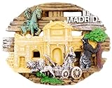Imán creativo de recuerdo turístico de Madrid, España, para nevera, decoración creativa para el hogar y la cocina