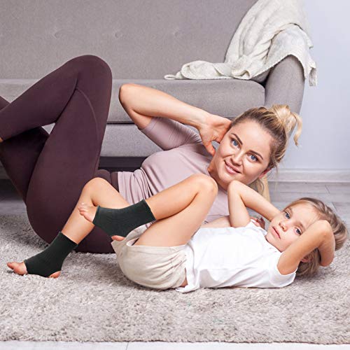 Image of Luwint Kid Compression Ankle Brace Sock Support, 8-12 & Youth Foot Sleeve | Knitted Arch Wrap for Sprained Ankle, Sprain, Tendon, Swelling, Protection for Sports Gymnastics Hiking Running Dance Cheer