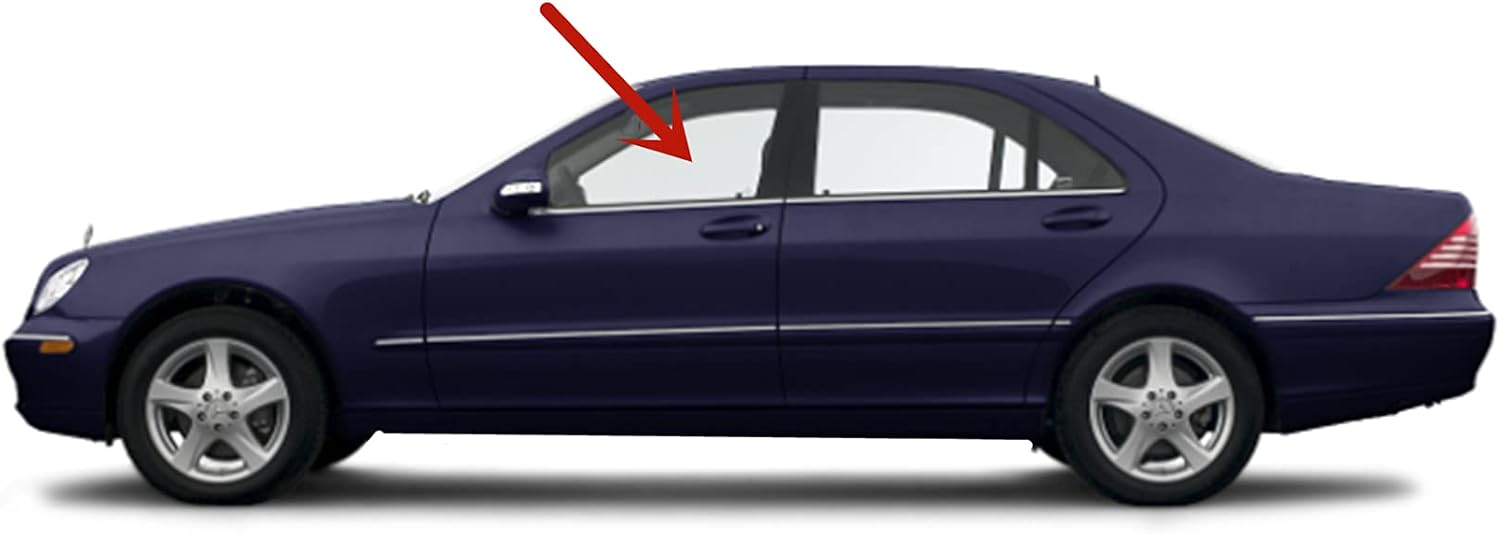 Laminated Driver Left Side Front Door Window Door Glass Compatible with Mercedes Benz S430 / S500 / S600 / S55AMG / S65AMG / S350 2000-2006 Models