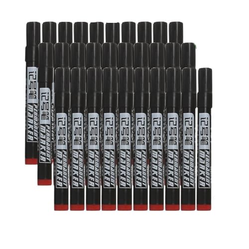 Marqueurs à base d'huile rouge imperméables lot de 30 feutres permanents