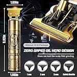 YMGN Hair Clippers for Men, Professional Hair Trimmer Zero Gapped T-Blade Trimmer Cordless Rechargeable Edgers Clippers…