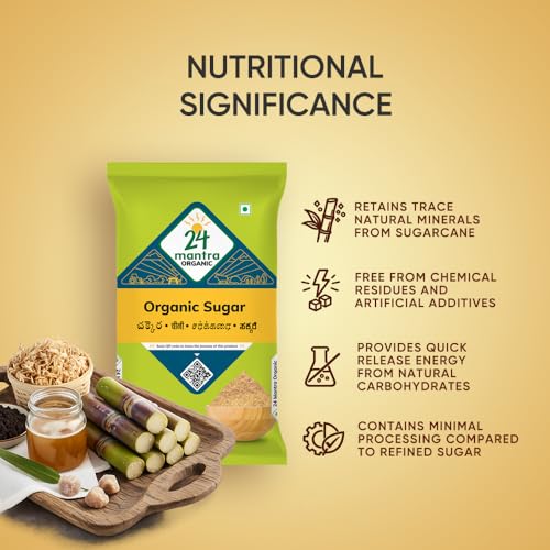 Image of 24 Mantra Organic Sugar /Chini /Chekkara - 500gms