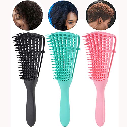 BINMUO New Scalp Massage Comb Hair Brush Women Detangle Hairbrush Anti-tie Knot Comb
