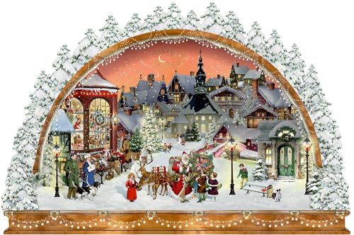 A3-Wand-Adventskalender – Nostalgischer...
