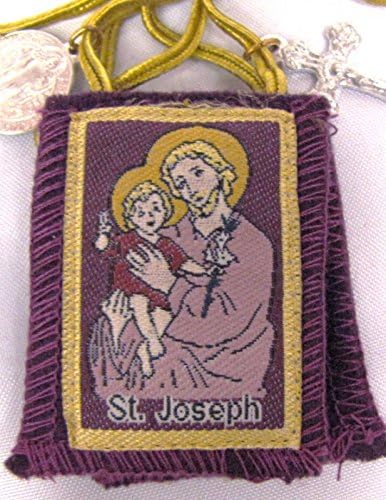 Purple St. Joseph Wool Scapular (7790P)