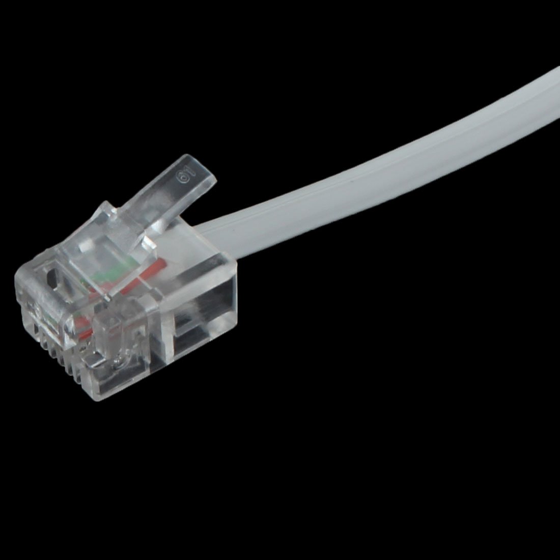 Amazon | uxcell RJ11 電話ケーブル 2M 6P2C RJ11 to RJ11 モジュール