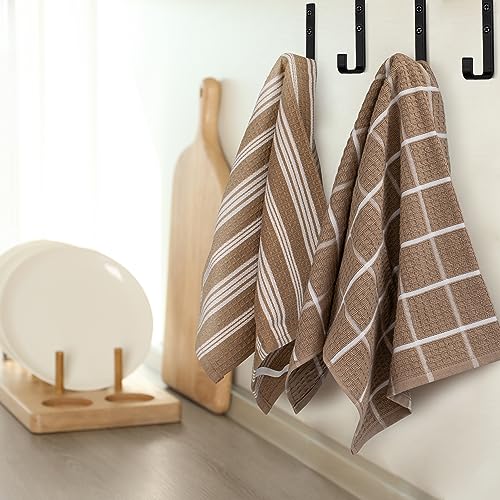 KIBAGA Stylish Bathroom Towel Hooks for Wall Mount Set of 4 - Beautiful, Sturdy & Easy to Install Metal Wall Hangers - Space Saving Matte Black Towel Holder - Your Perfect Bathroom Decor Addition - Image 7