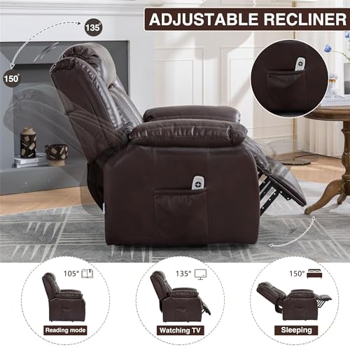 Sillón ergonómico reclinable con puerto USB miniatura 3