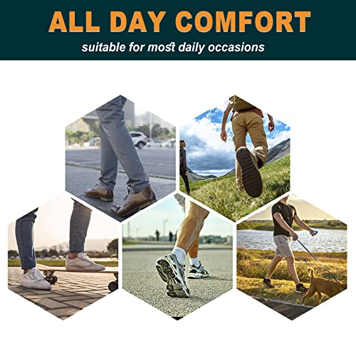 Compression Arch Support Plantar Fasciitis Orthotic Support Sleeves for Men and Women, Foot Arch Relief for Flat Feet, Fallen Arches, Low Arch, High Arch, Foot Swelling (Black, 1 Pair)
